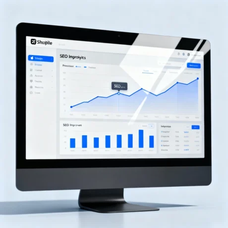 Shopify Dashboard with upward trend