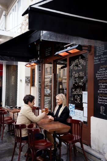 full shot people spending time together